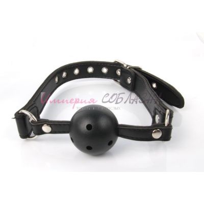 Кляп-шар черного цвета
