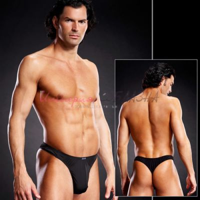 Черные мужские танга из микрофибры L/XL
