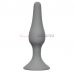 Анальный плуг anal slim plug small grey серого цвета
