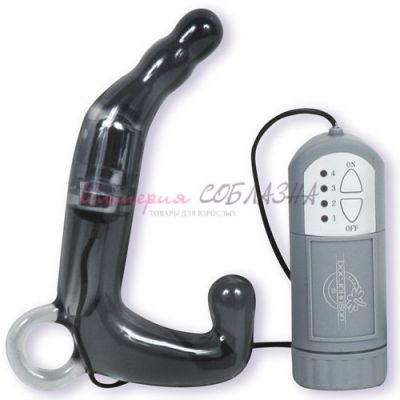 Водонепроницаемый мужской стимулятор простаты Pleasure Wand серый