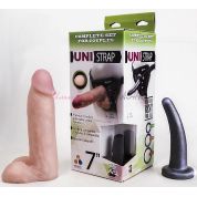Комплект страпон uni strap трусики с двумя насадками Комплект страпон uni strap трусики с двумя насадками