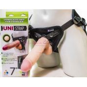 Комплект страпон uni strap трусики с двумя насадками Комплект страпон uni strap трусики с двумя насадками